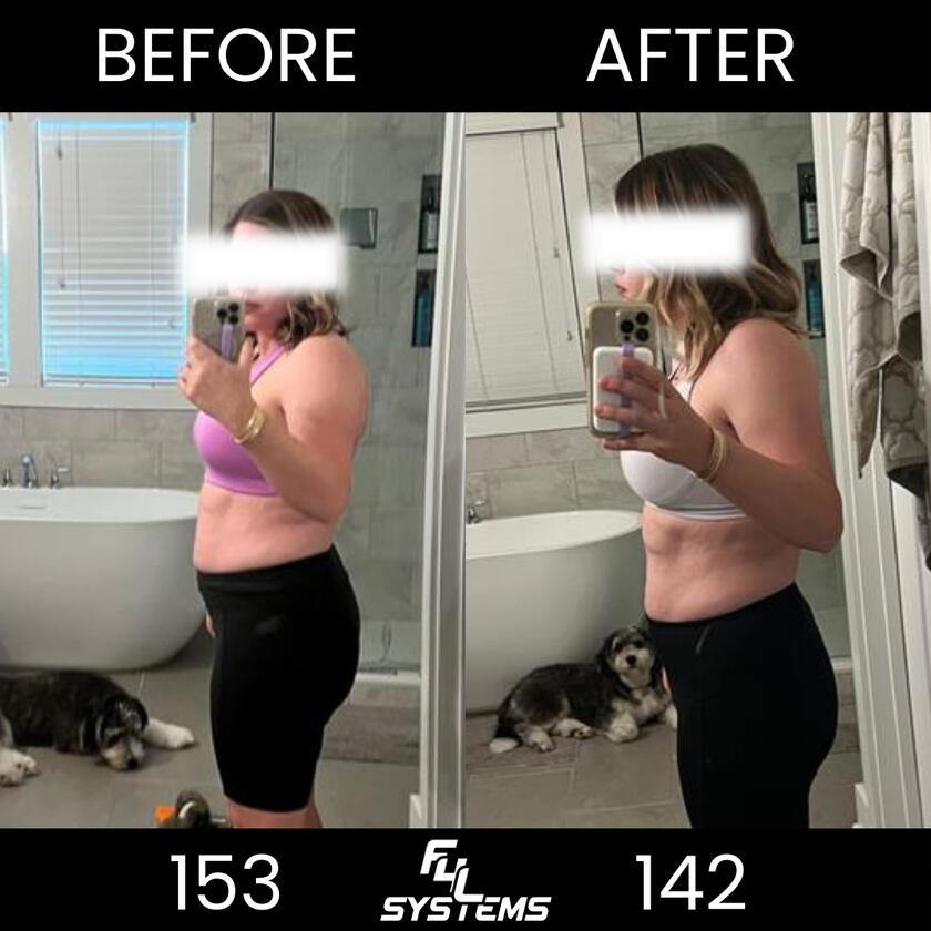 Meet Katie: A busy mom who wanted to lose weight without Ozempic. In just 12 weeks, she went from 152 lbs to 144 lbs, gaining more energy and confidence along the way. Katie’s story proves you don’t need shortcuts—just a sustainable plan that works!